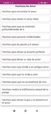 Hechizos de Magia Blanca android App screenshot 3