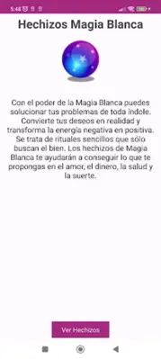 Hechizos de Magia Blanca android App screenshot 5